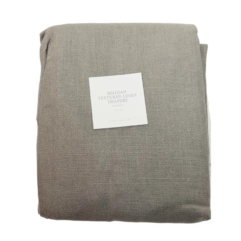 NEW! Restoration Hardware Textured Belgian Linen Drapery 50
